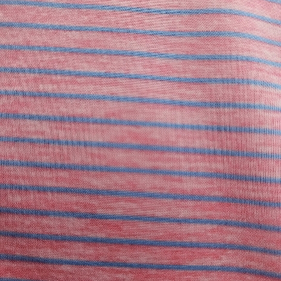 FJ FootJoy Polo Shirt Mens Large Pink Striped Pullover Golf Short Sleeve Casual - Picture 4 of 8